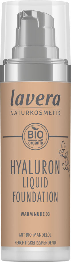 Hyaluronic Liquid Foundation Warm Nude - 30 ml - Lavera