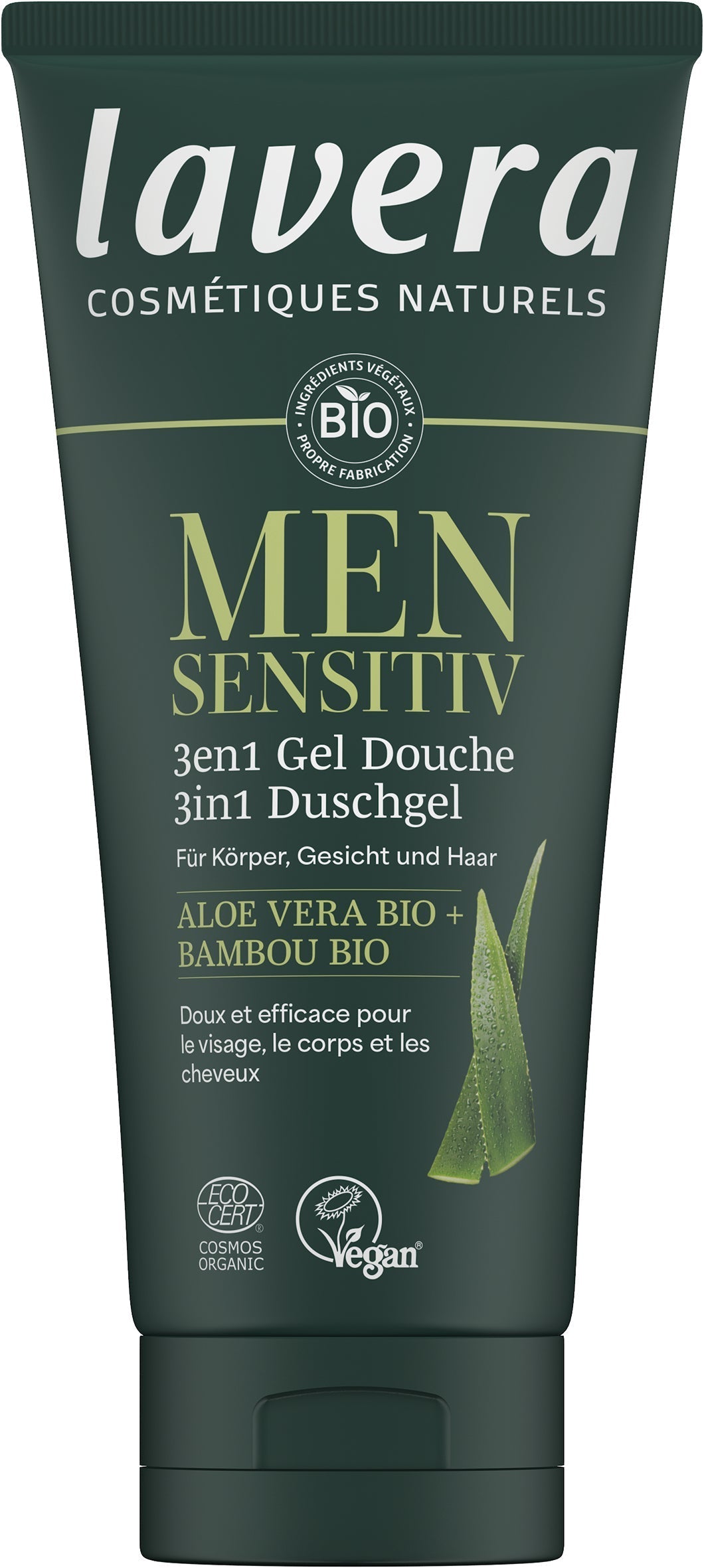 Men Sensitiv Gel Douche 3en1 - 250 ml - Lavera