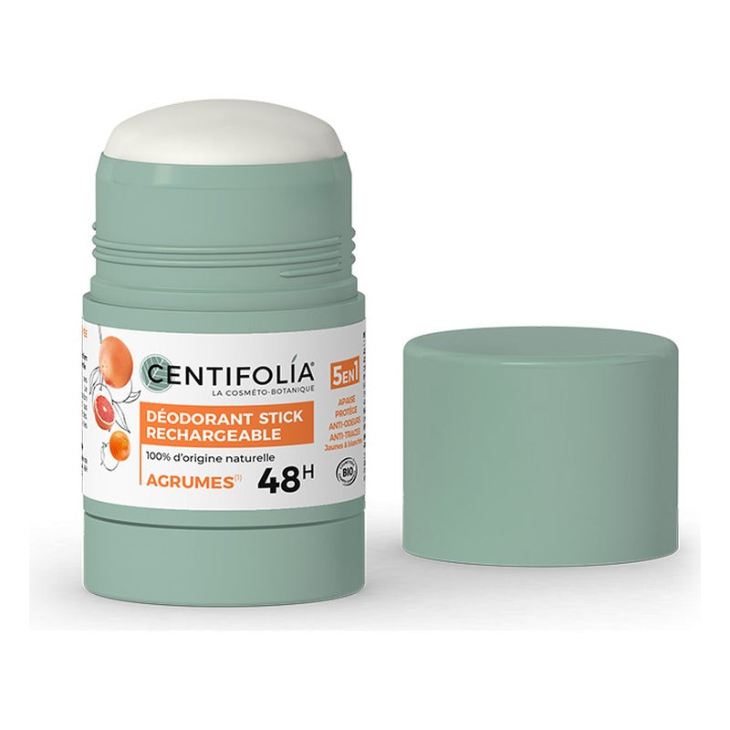 Déodorant Stick Rechargeable 48h - Agrumes - 50 g - Centifolia