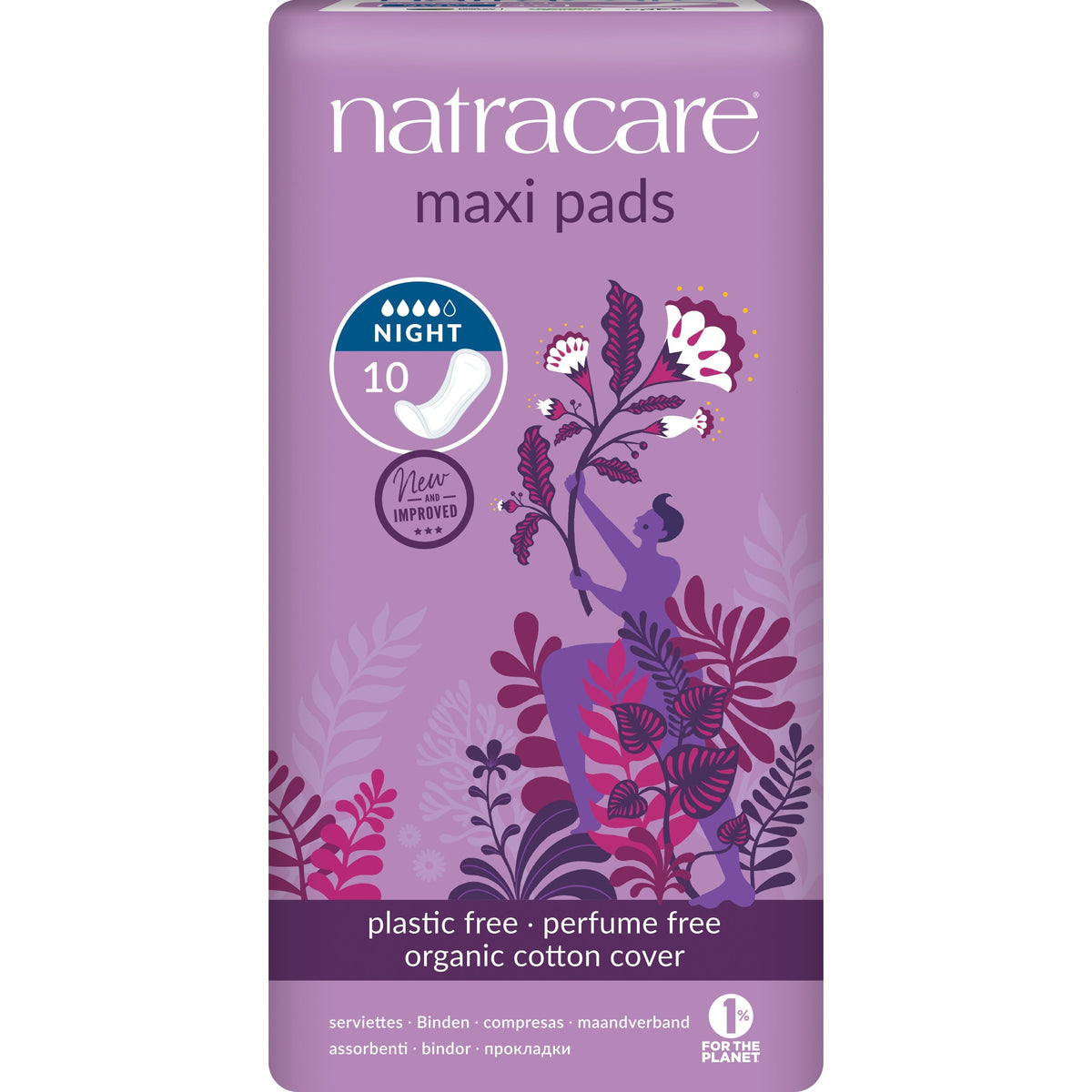 Serviettes Nuits - 10 Serviettes - Bio - Natracare