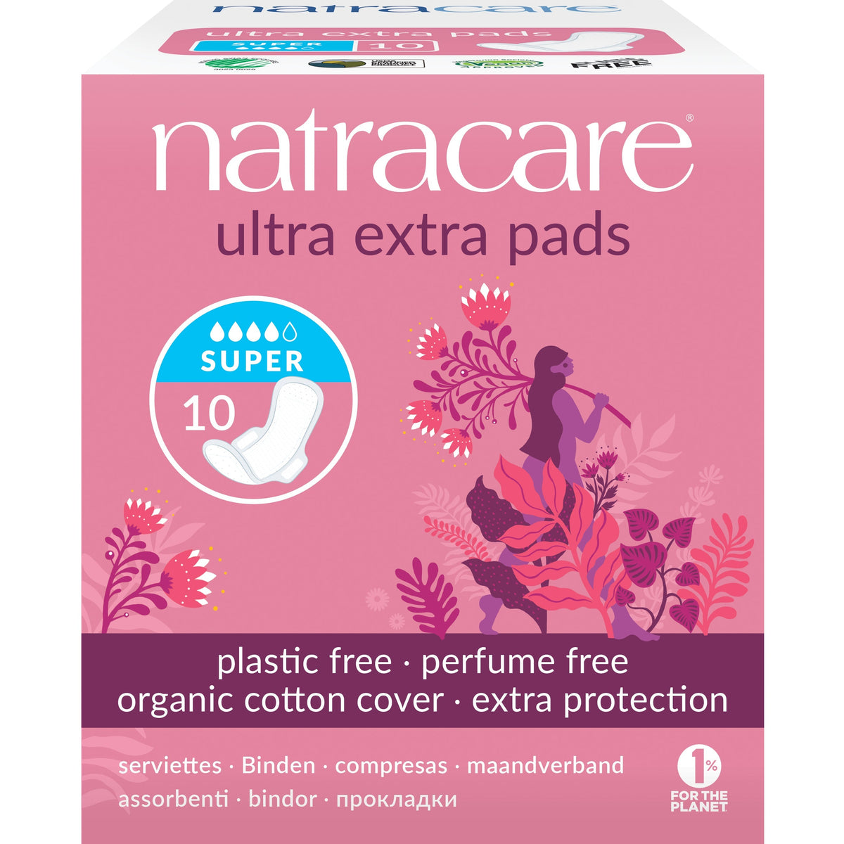 Serviettes Ultra Extra Super - 10 Serviettes - Bio - Natracare