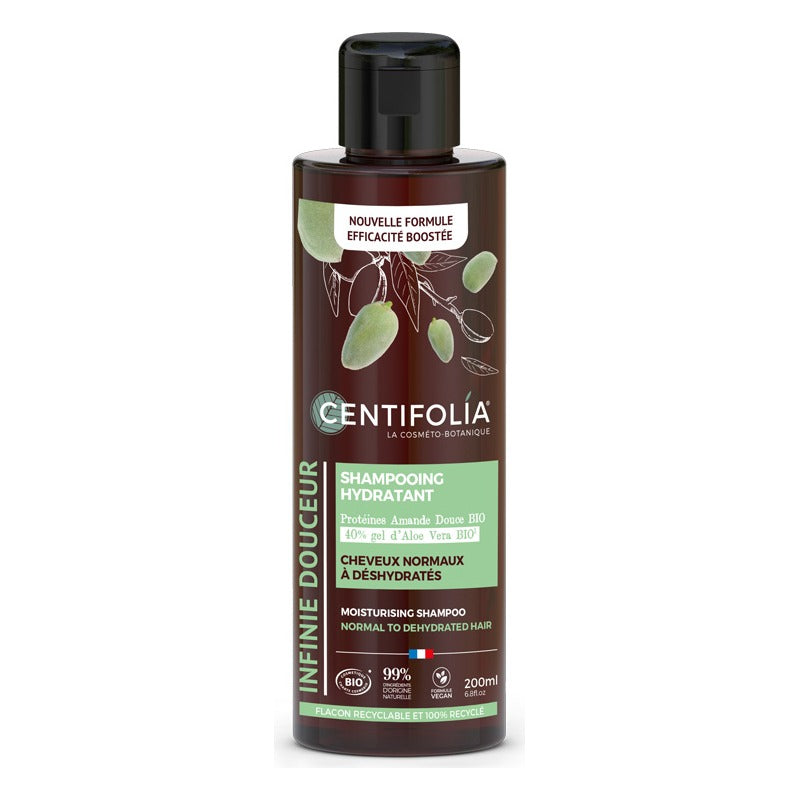INFINIE DOUCEUR Shampooing Cheveux Normaux à Déshydratés - 200 ml - Bio - Centifolia