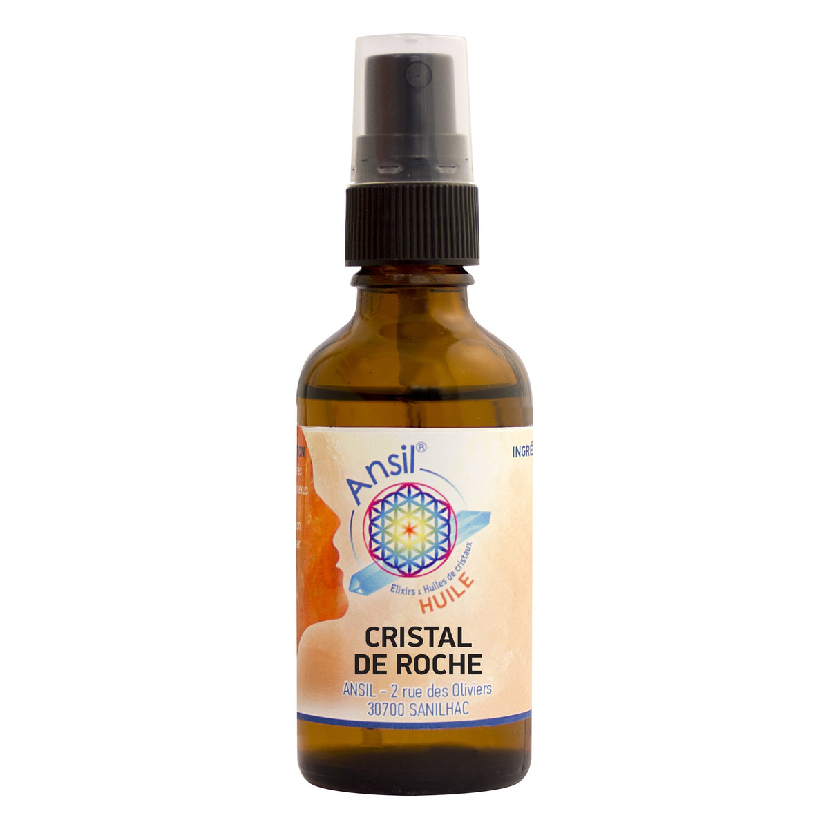 Huile de Cristaux - Cristal de Roche - 50 ml - Ansil / Crystal of Life