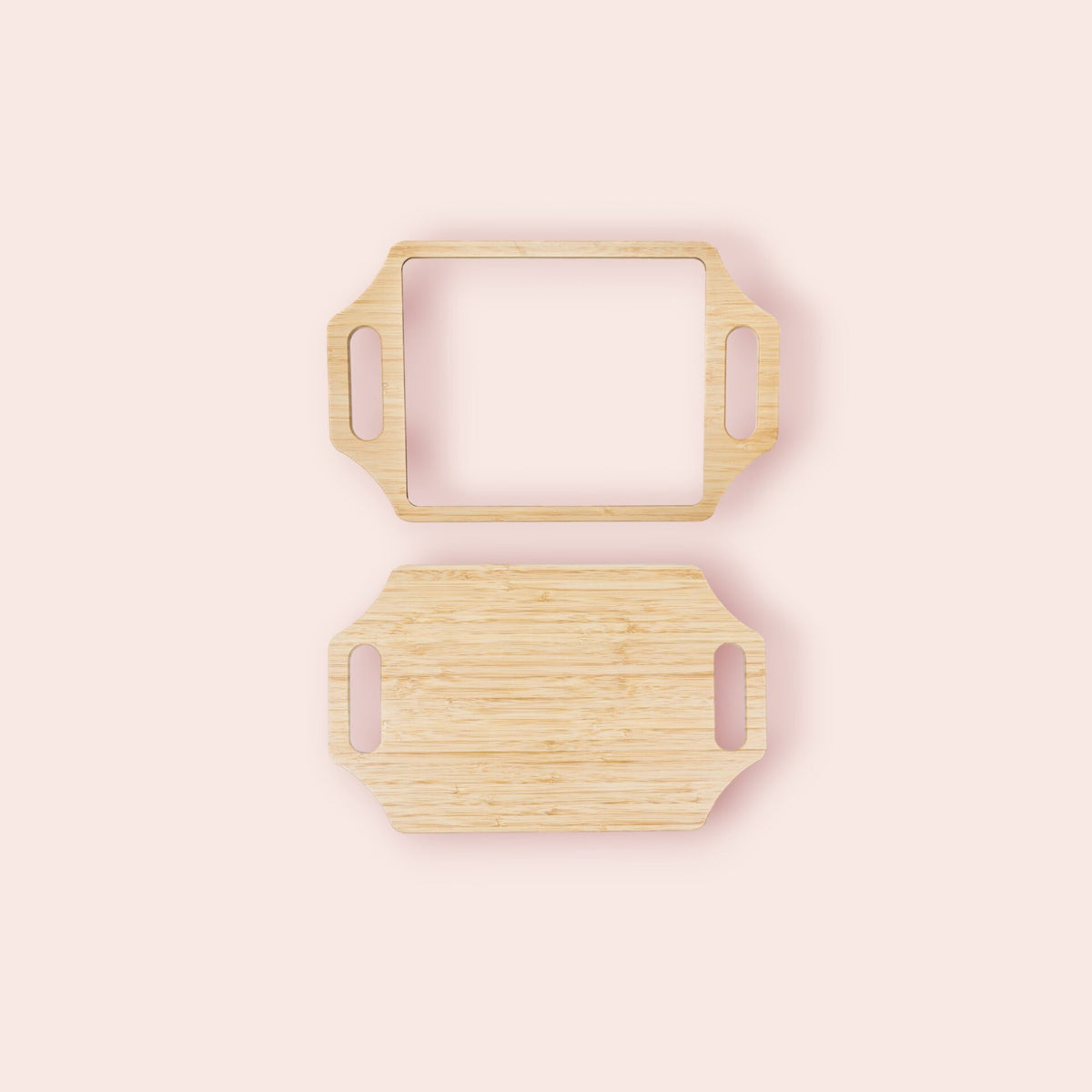 Miroir Rectangulaire en Bambou à Deux Manches - 1 Pièce - Cap Bambou