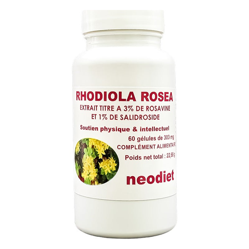 Rhodiola Rosea Extrait 300 mg - 3 % de Rosavine et 1 % de Salidroside - 60 Gélules - Vital Osmose