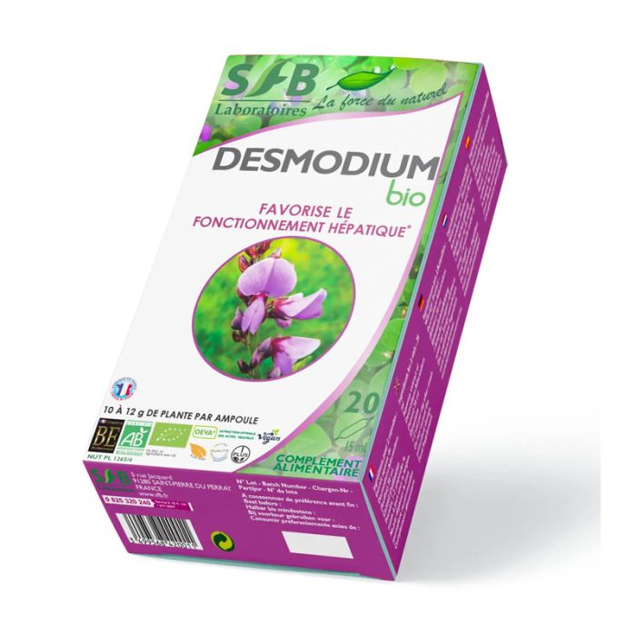 Desmodium - 20 ampoules de 15 ml - Bio - SFB Laboratoires