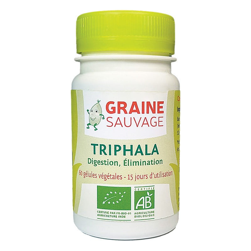 Triphala en Gélules - 60 Gélules Végétales - Bio - Graine Sauvage