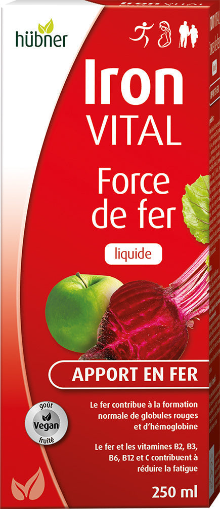 Iron Vital Force de Fer - 250 ml - Bio - Hübner