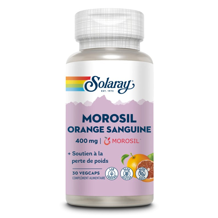 Morosil Orange Sanguine - 400 mg - 30 Gélules Végétales - Solaray