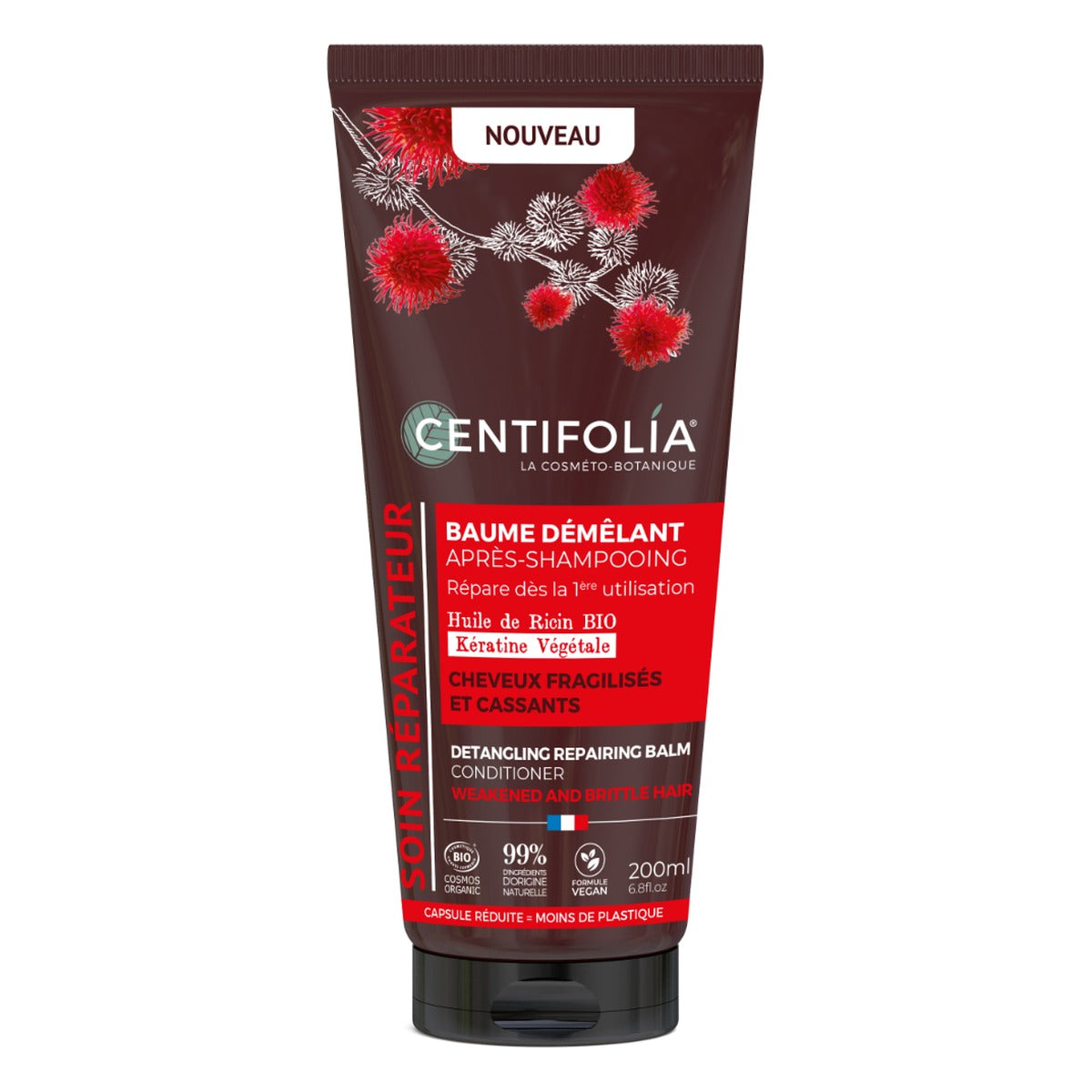 SOIN Réparateur Baume Démélant Après Shampooing - 200 ml - Cosmos Organic - Centifolia