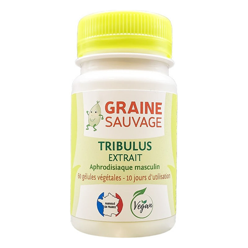 Tribulus (Extrait) en Gélules - 60 Gélules Végétales - Graine Sauvage