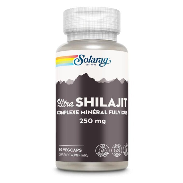 Ultra Shilajit - 250 mg - 60 Gélules Végétales - Solaray