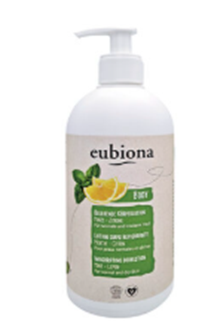 Lotion Corps Revigorante Menthe-Citron - 500 ml - Bio - Eubiona