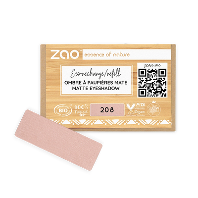 Recharge Ombre à Paupières Rectangle 220 - Gris Taupe - 1,3 g - Zao