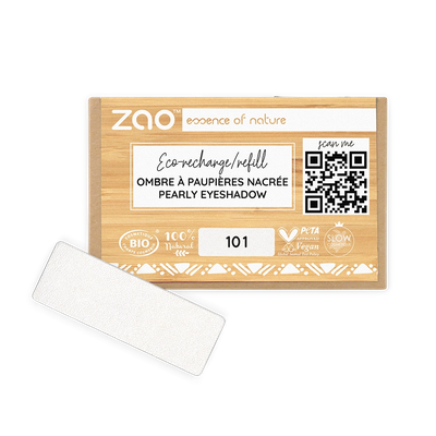 Recharge Ombre à Paupières Rectangle 102 - Beige Rose - 1,3 g - Zao