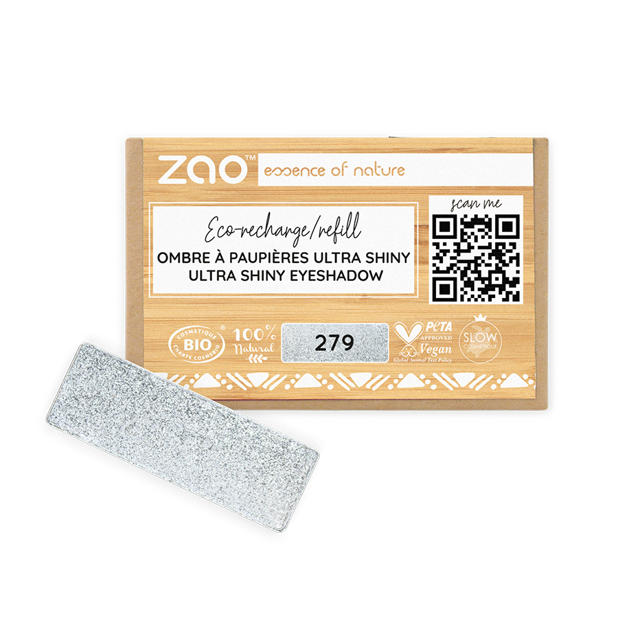 Recharge Ombre à Paupières Rectangle 279 - Diamant Gris - 1,3 g - Zao