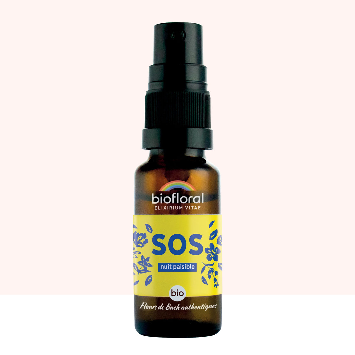 Fleurs de Bach SOS Secours Nuit Paisible - 20 ml - Bio - Biofloral - Spray