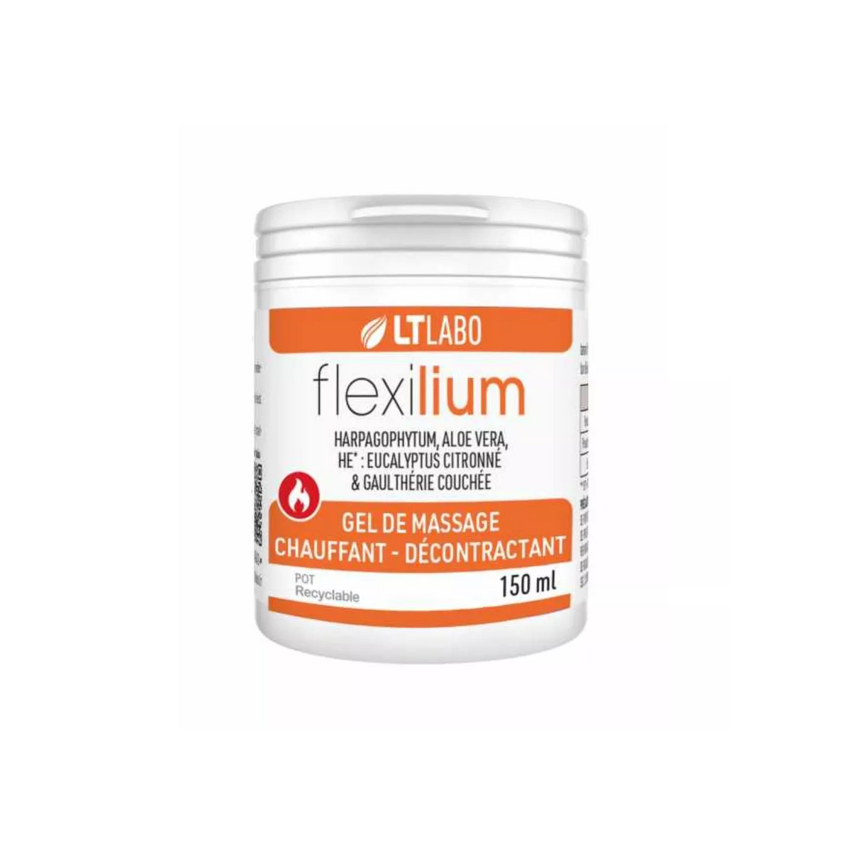 Flexilium Gel Chauffant - Pot de 150 ml - LT Laboratoire