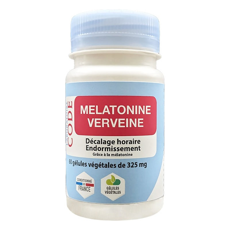 Mélatonine Verveine - 60 Gélules Végétales - Laboratoire Code