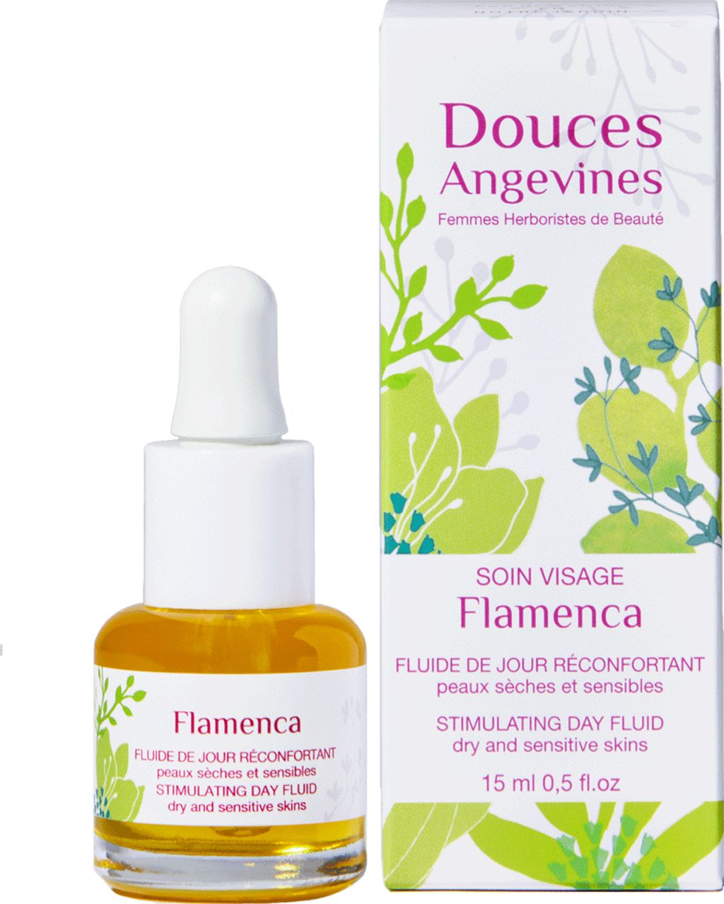 Flamenca Soin de Jour, Peaux Sèches et Sensibles - 15 ml - Douces Angevines