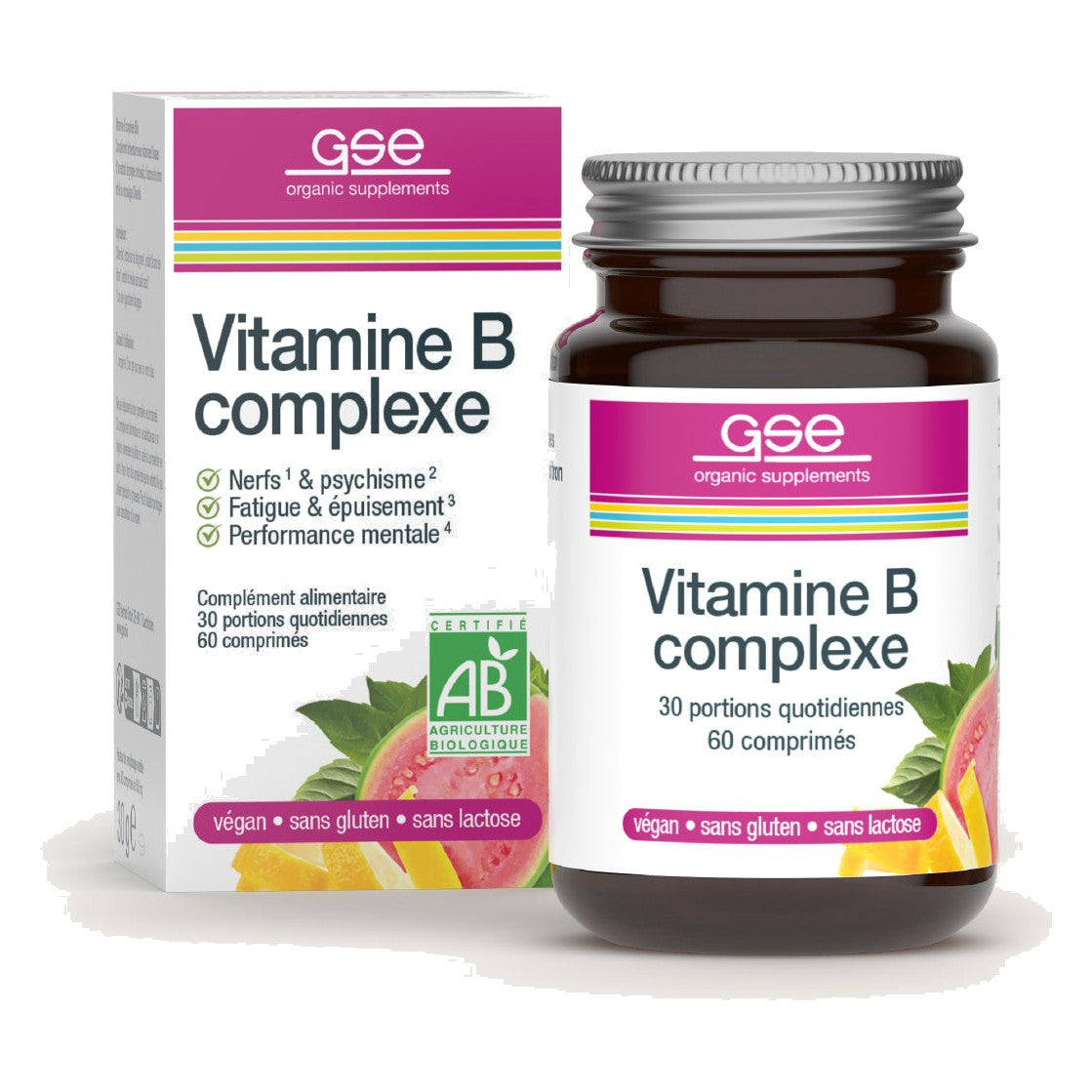 Vitamin B Complex Capsules - 60 Comprimés - Bio - GSE