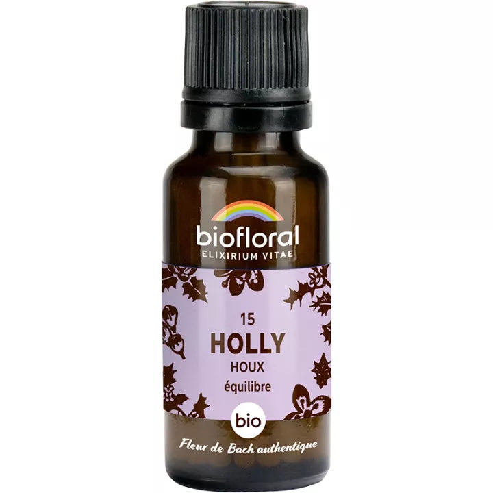 Fleur de Bach - Holly (Houx) - Bio - 19,5 g - Biolfloral