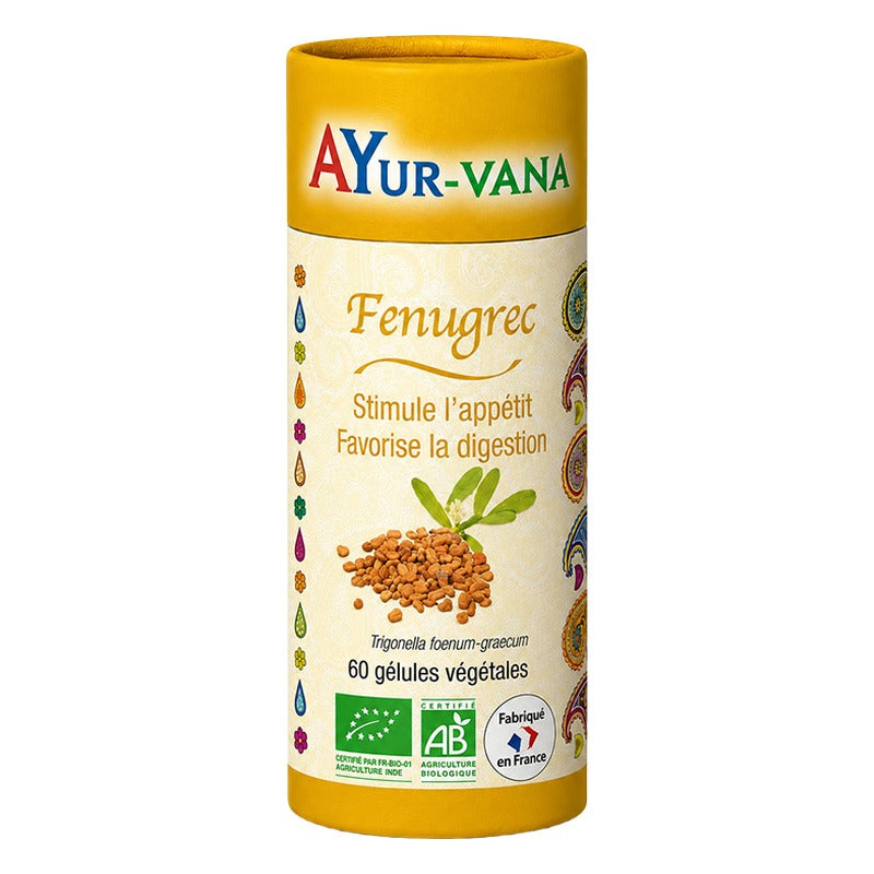 Fenugrec - 60 Gélules Végétales - Bio - Ayur-Vana