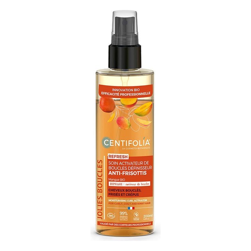 Soin Activateur de Bouclés Anti-Frisottis - 200 ml - Cosmos Organic - Centifolia