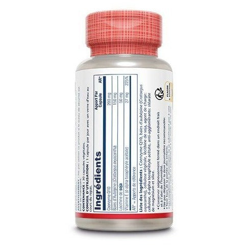 Co Q10 - 200 mg - 30 Gélules Végétales - Solaray