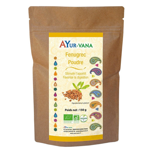 Fenugrec - Poudre en Sachet - Bio - Ayur-Vana - 150 g