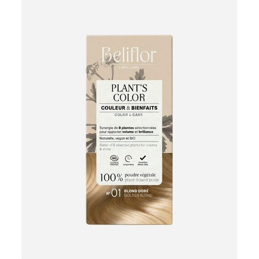 Coloration Végétale Plant's Color - 100 g - Cosmos Organic - Beliflor - 1 Blond Doré