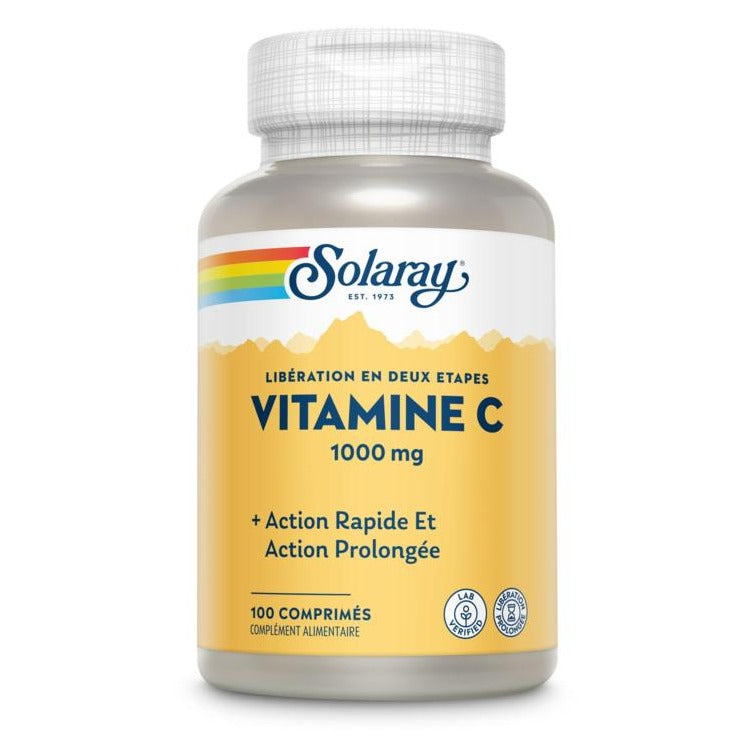 Vitamine C - 1000 mg - Comprimés - Solaray - 100 Comprimés