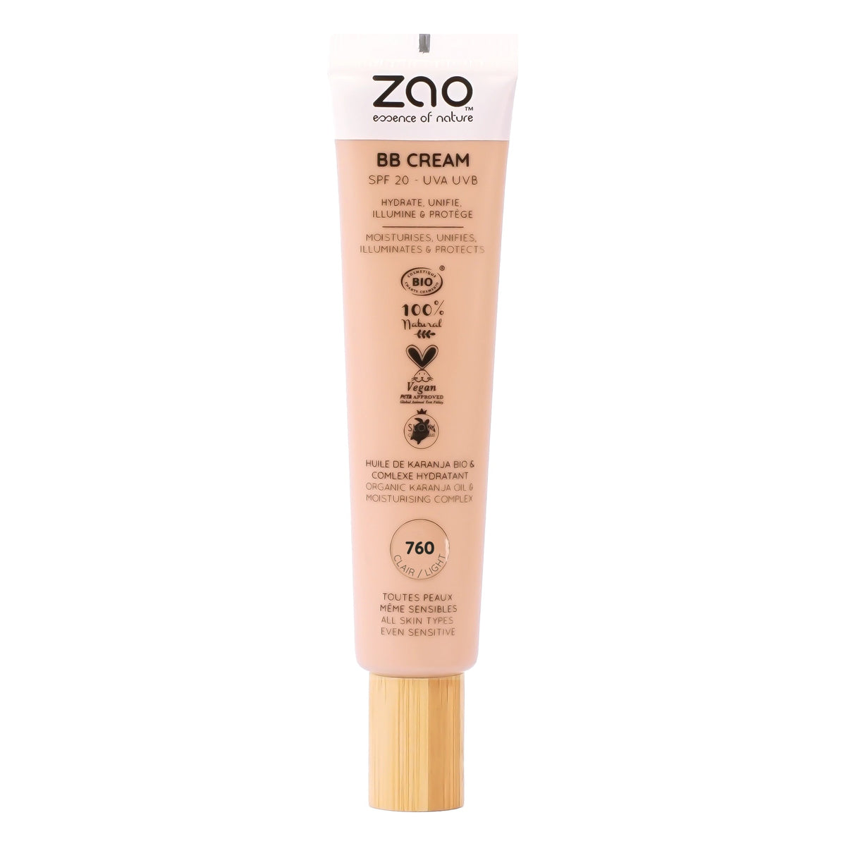 BB Cream - 30 ml - Zao - 760 - Clair