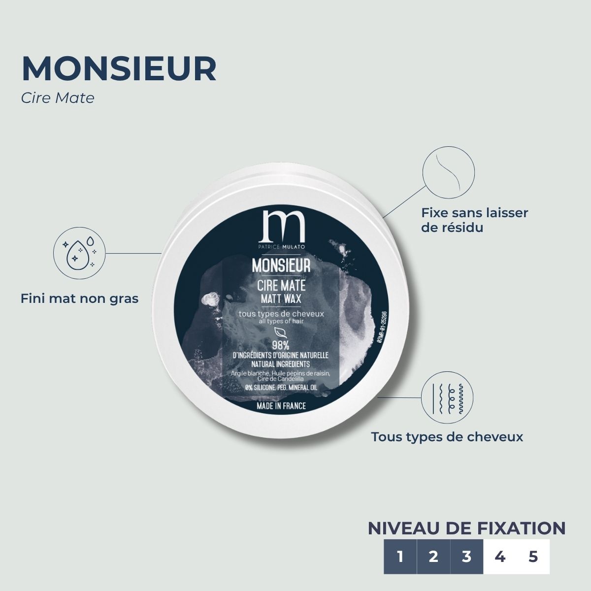 Monsieur Cire Mate - 50 ml - Mulato