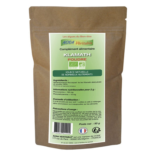 Klamath - 50 g de Poudre - Bio - Aosa Veritable