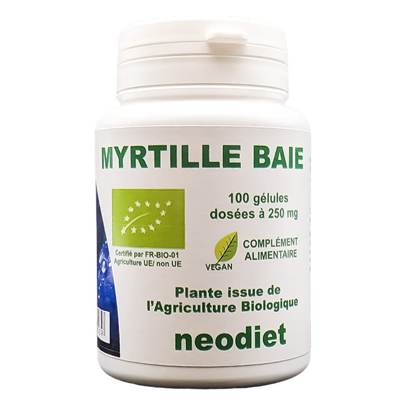 Myrtille 250 mg - 100 Gélules - Bio - Vital Osmose