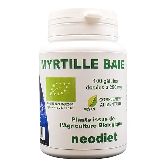 Myrtille 250 mg - 100 Gélules - Bio - Vital Osmose