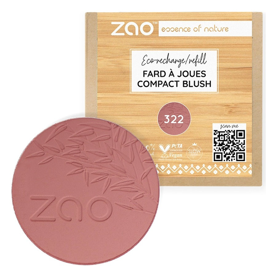 Recharge Fard à Joues - 9 g - Zao - 322 - Brun Rose