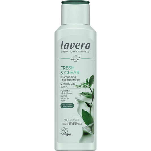 Shampooing Soin Fresh & Clear (Fraîcheur et Pureté) - 250 ml - Bio - Lavera