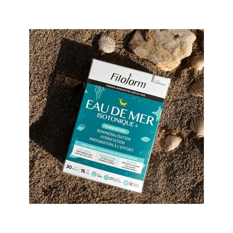 Eau de Mer Isotonique Plasma Naturel - 30 Ampoules de 10 ml - Fitoform