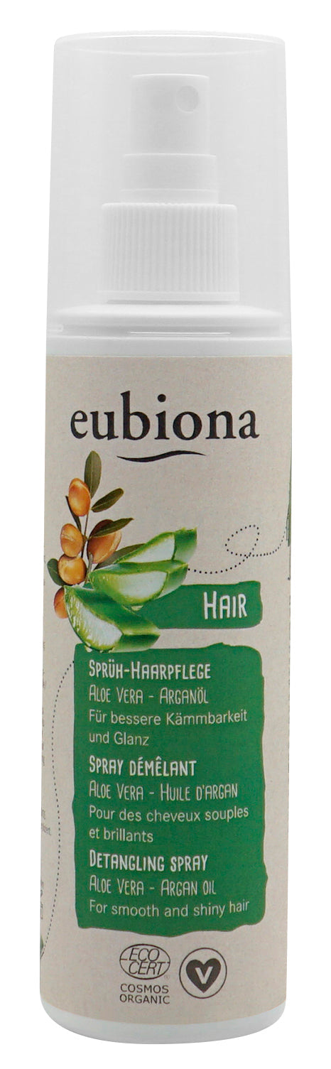 Spray Démêlant Aloe Vera & Huile d'Argan - 200 ml - Eubiona
