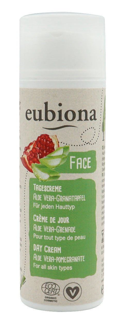 24h Crème Visage Aloe-Grenade - 50 ml - Eubiona