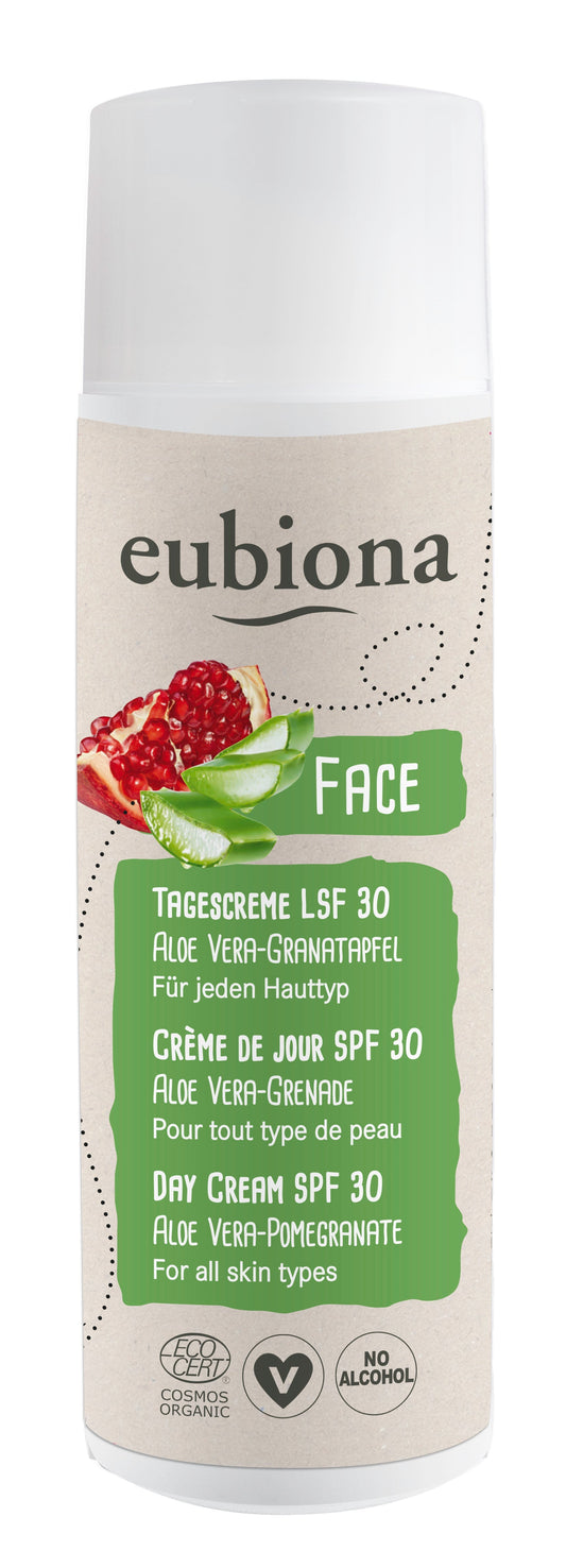 Crème Jour SPF 30 Aloe Vera - Grenade - 50 ml - Eubiona