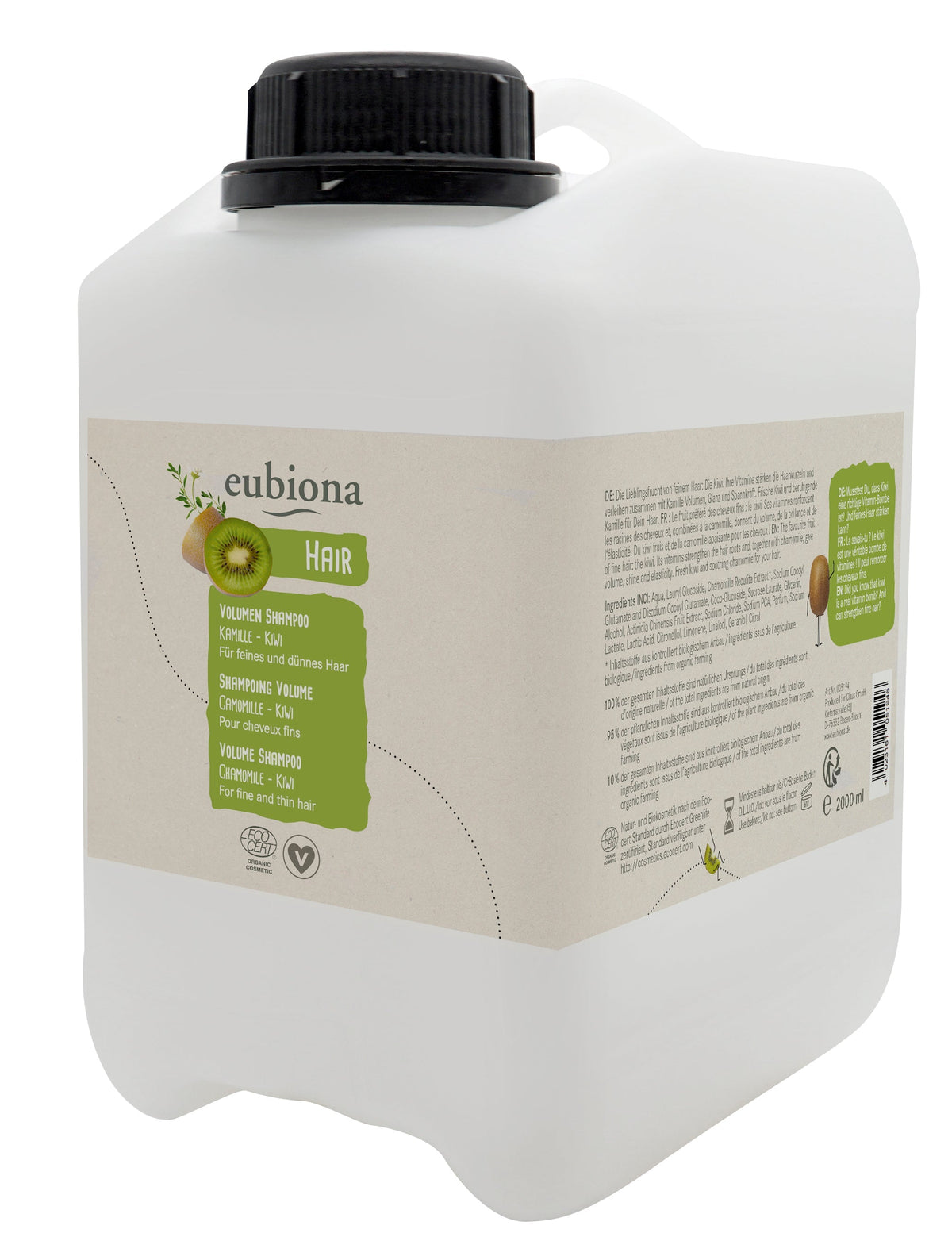 Shampooing Volume Camomille Kiwi - 2 l - Eubiona