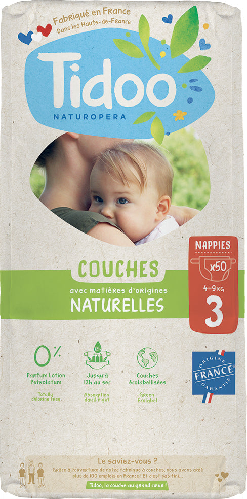 Couches Écologiques T3 - 4-9 kg - Tidoo