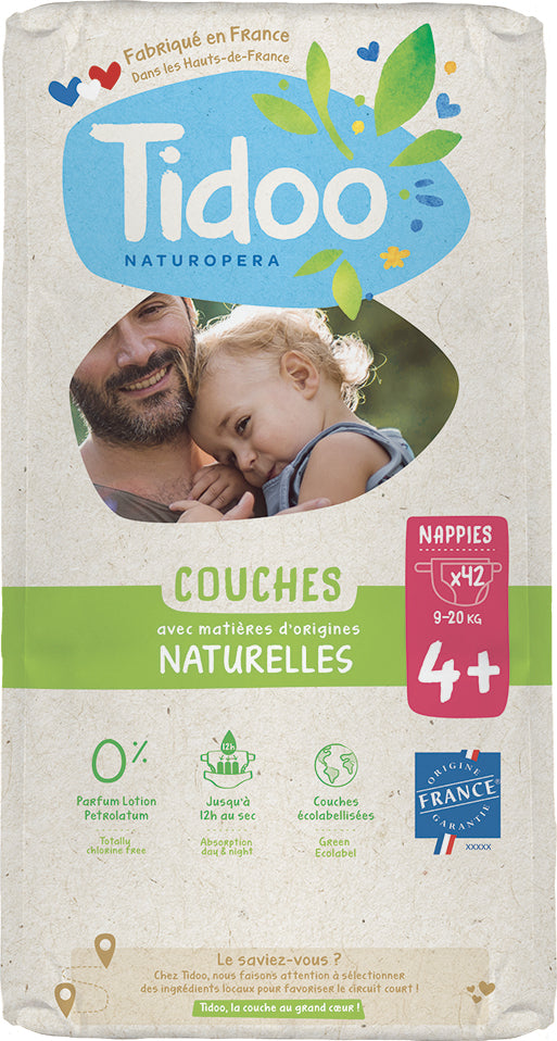 Couches Écologiques T4+ - 9-20 kg - Tidoo