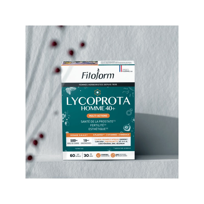 Lycoprota Homme 40+ Multi-Actions - 60 Capsules Marines - Fitoform
