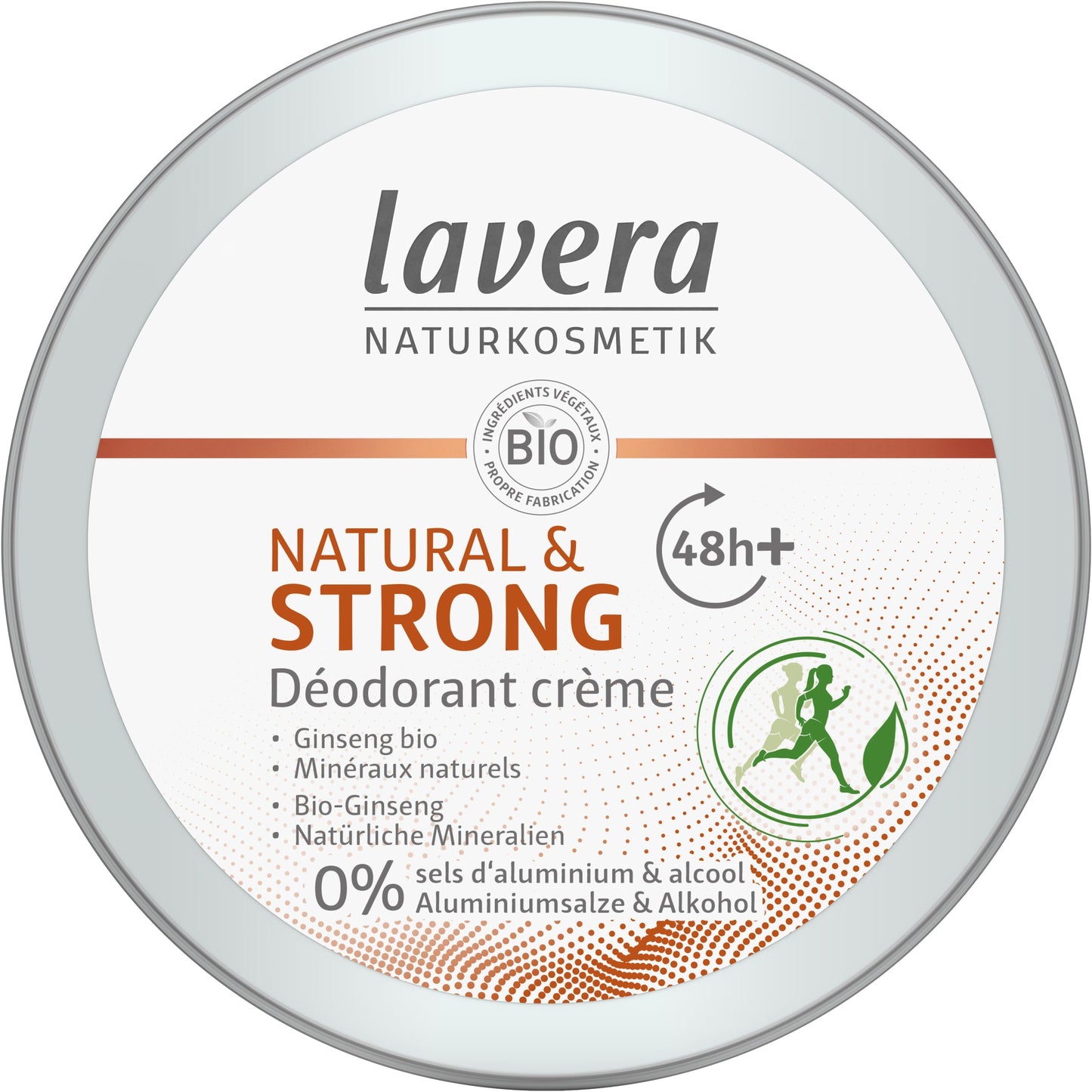 Deo Crème Natural & Strong - 50 ml - Lavera