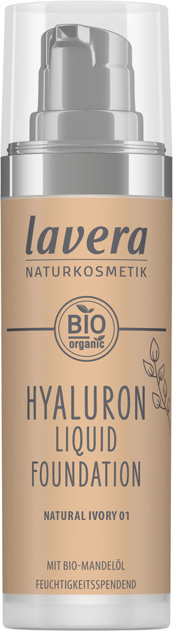 Hyaluronic Liquid Foundation Natural Ivory - 30 ml - Lavera