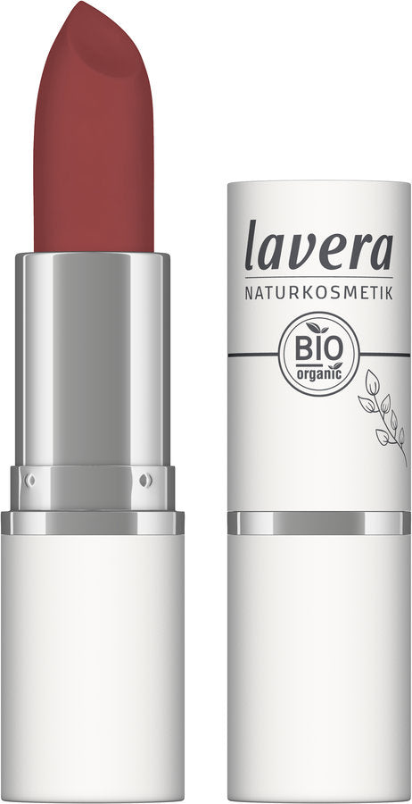 Velvet Matt Lipstick Vivid Red 04 - 4,5 g - Lavera